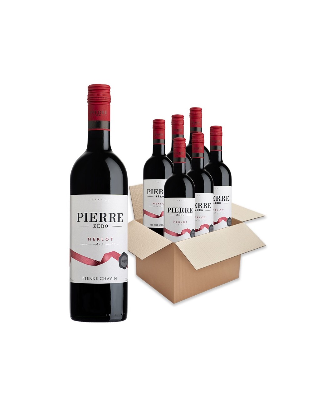 Carton Pierre Zéro Merlot Sans Alcool