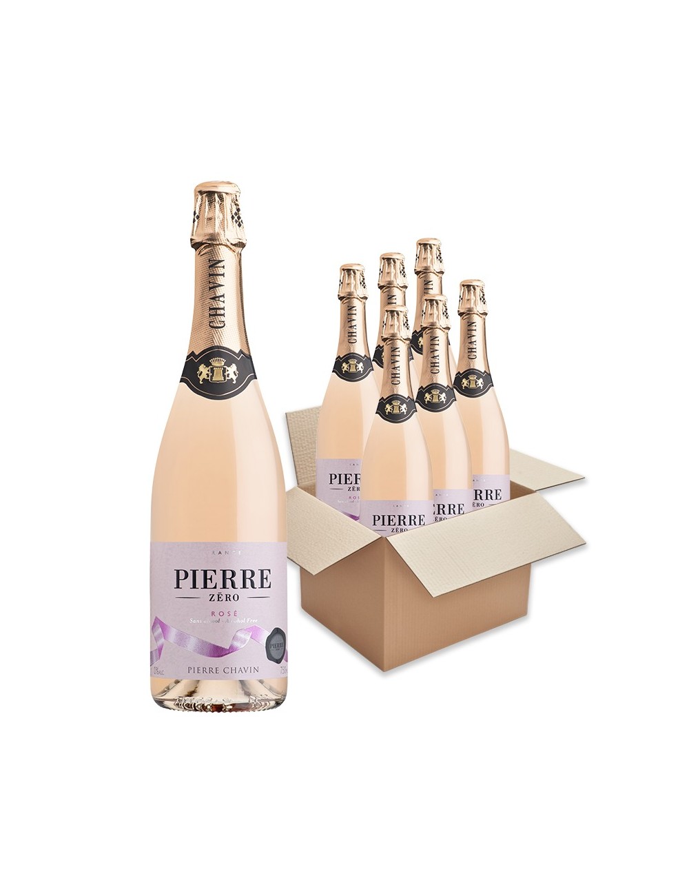 Carton Pierre Zéro Rosé Effervescent Sans Alcool