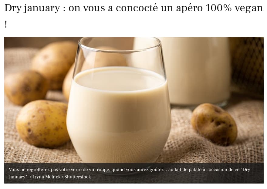 Apéro vega, et sans alcool, la dépêche