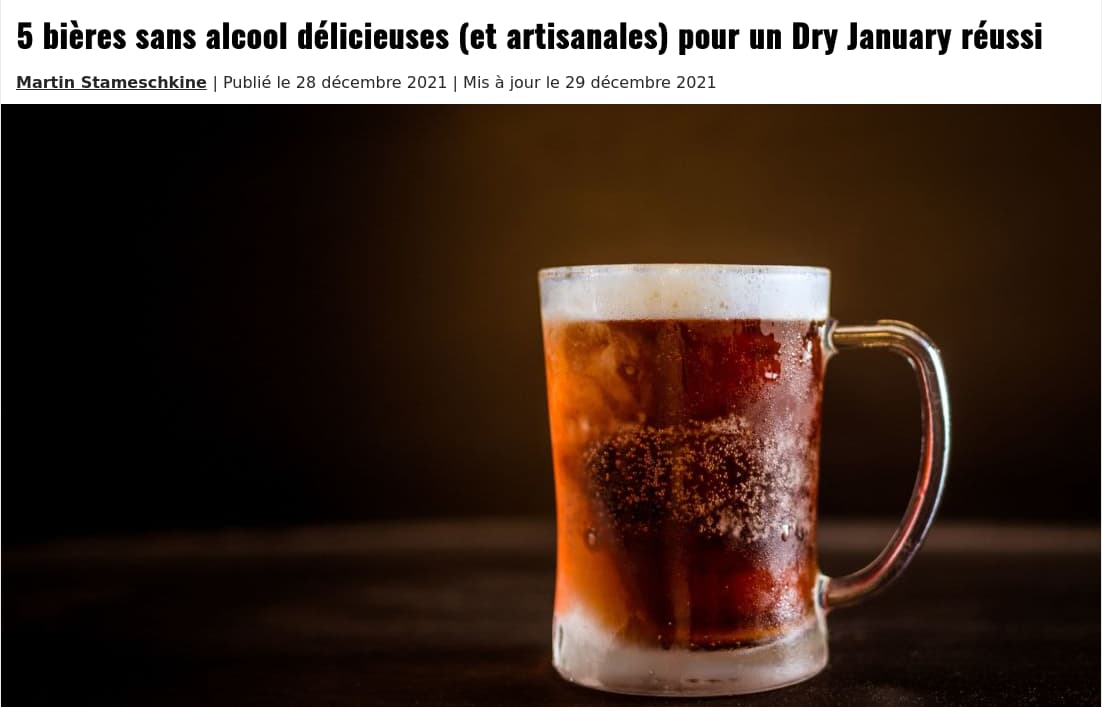 Dry January en Belgique, Paris Match